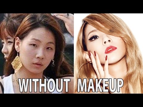 TOP KPOP STARS WITH VS. WITHOUT MAKEUP VIDEO