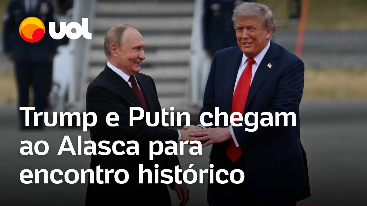 Trump e Putin chegam ao Alasca para cúpula histórica para discutir fim da guerra na Ucrânia