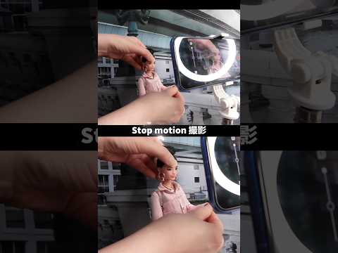#stopmotion トークのシーン撮影 人形のコマ撮り