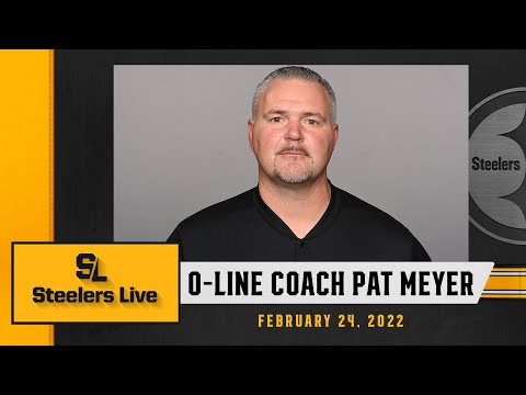 Steelers Live: Offensive Line Coach Pat Meyer | Pittsburgh Steelers video clip