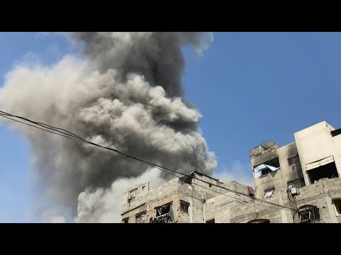 Palestinians inspect damage after Israeli strike on Gaza City | AFP
