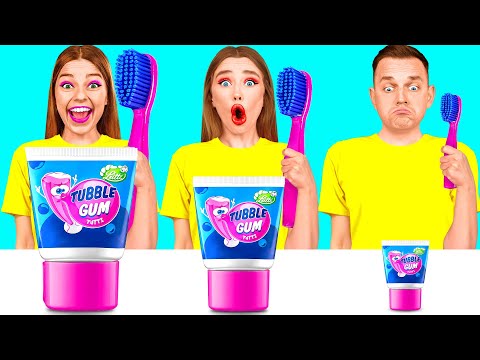 बिग, मध्यम और छोटी प्लेट चुनौती | पागल चुनौती