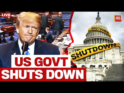 US Shut Down LIVE: US Government Shuts Down After Lawmakers Fail to Pass Last-Ditch Funding Plan