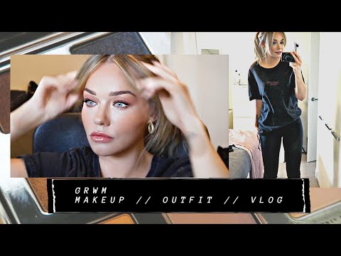 GRWM// Favourite Makeup Products + Hair + Outfit Of The Day + Vlog