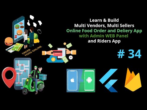 Connect Flutter WEB App with Firebase | WEB Tutorial for Beginners | Rider App Deliveroo Clone