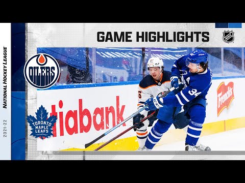 Oilers @ Maple Leafs 1/5/22 | NHL Highlights