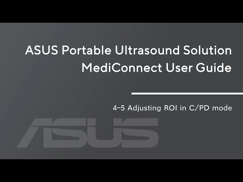 【ASUS Portable Ultrasound Solution LU700 Tutorial】4-5_Adjusting ROI in C-PD mode