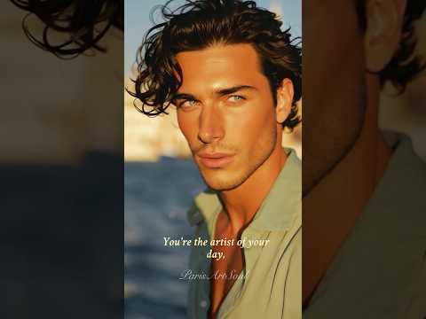 The World’s Most Handsome Man Eyes That Burn Like the Golden Sun of Venice #shorts #handsome #aiart