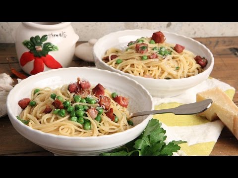 Spaghetti with Pancetta and Peas | Episode 1161