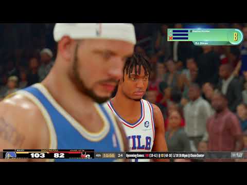 NBA 2K25 My CAREER - 71 PTS - WARRIORS vs 76ERS | 2nd Half | Gameplay | DJ DIXON PG#11 #warriors