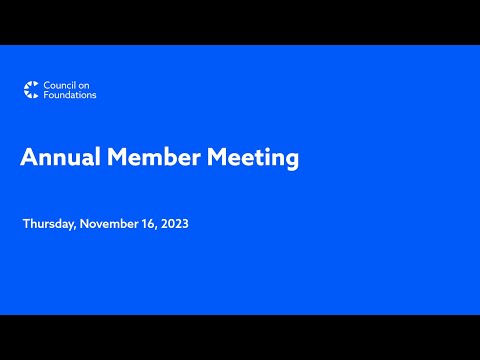 2023 Annual Member Meeting