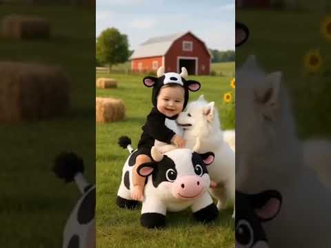 Baby Lilly playing at Farm #poem #babyplaying #babylilly #farm #cutebaby #fyp #shorts