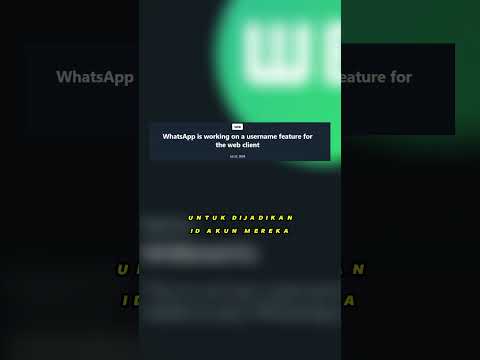 WhatsApp Bikin Fitur Username?