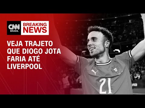 ​Morte Diogo Jota: Veja trajeto que jogador faria até Liverpool | LIVE CNN