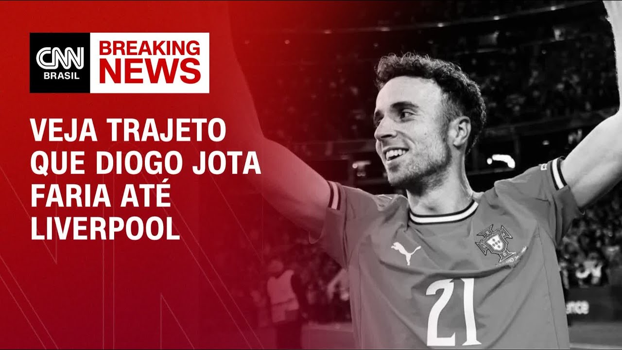 Morte Diogo Jota Veja trajeto que jogador faria até Liverpool | LIVE CNN