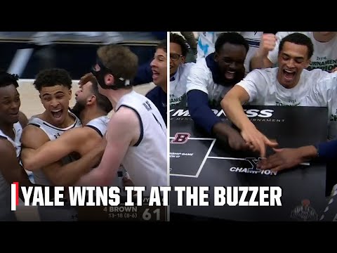 YALE WINS THE IVY LEAGUE TITLE AT THE BUZZER  | ESPN College Basketball video clip