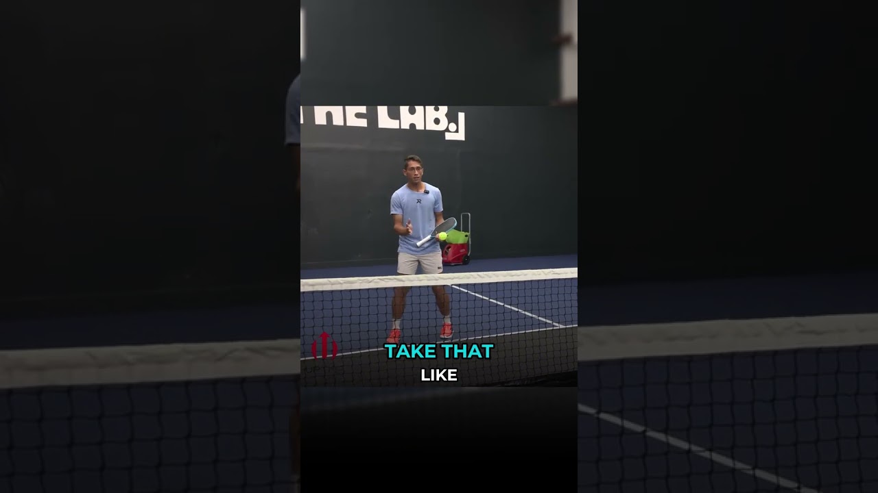 Why you should avoid half-volleying 🙅‍♂️⁠⁠ #shorts #pickleball #pickleballtips #propickleball