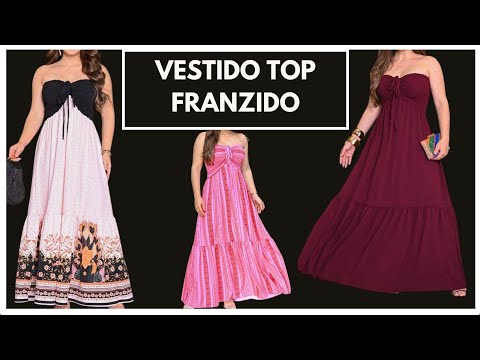 Vestido top franzido - modelagem e costura