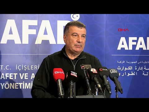 AFAD Deprem ve Risk Azaltma Genel Müdürü Orhan Tatar açıklama yaptı