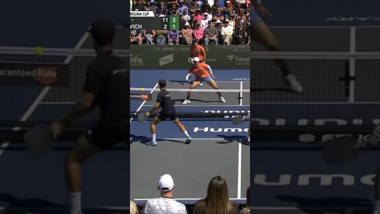 Johns/Johns vs Ge/Martinez-Vich - Fanatics Sportsbook North Carolina Cup (4) #shorts #pickleball
