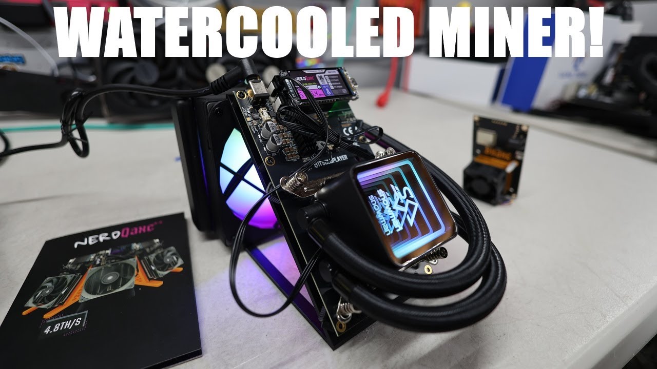 Solo Mining Bitcoin with the NerdQaxe++ HYDRO! – Quiet, Efficient, and RGB