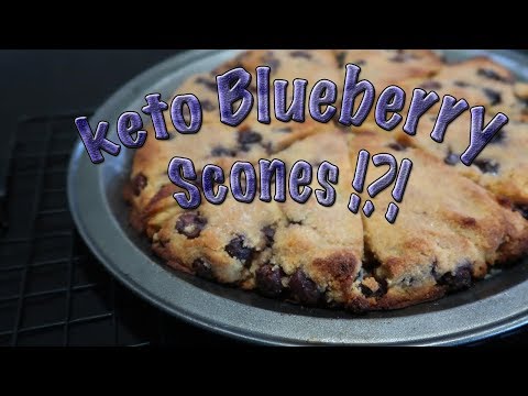 KETO BLUEBERRY SCONES recipe | low carb, grain free, sugar free, ketogenic |