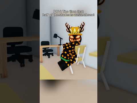 Now i wished i went absent. (Rushed Animation) #shorts #roblox #robloxanimation