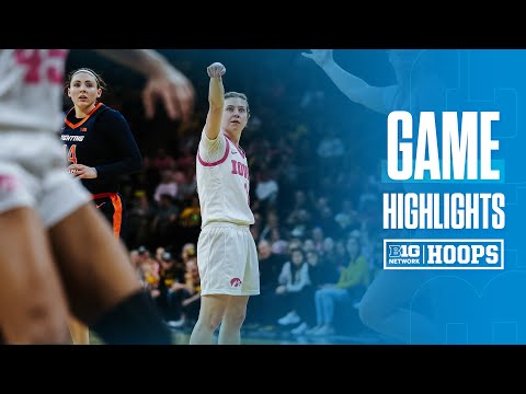 Illinois At Iowa | Highlights | Big Ten Women's Basketball | Feb. 25 ...