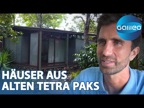 Deutscher baut auf Bali Ferienhäuser - aus alten Tetra Paks