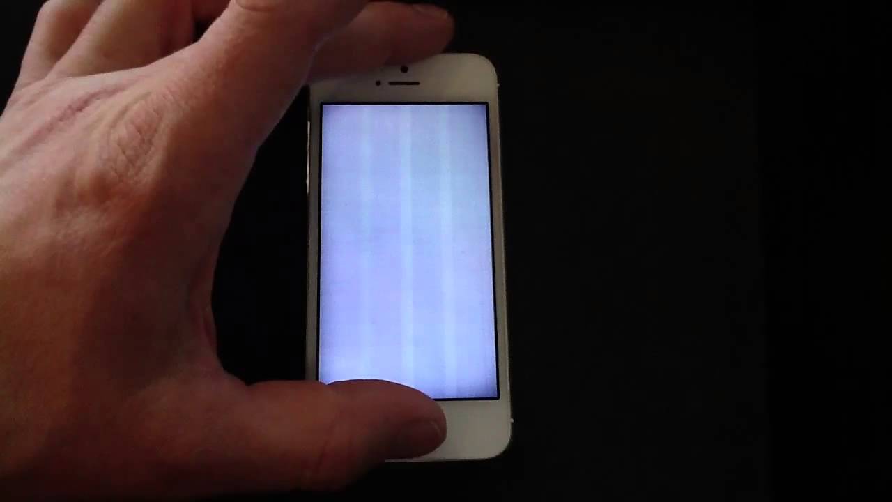 iPhone 5 screen problem - YouTube