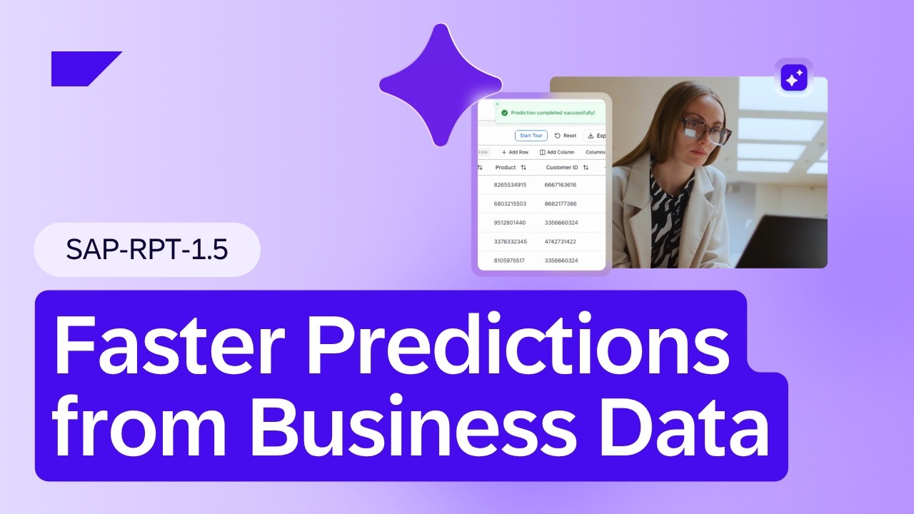 SAP-RPT-1.5: Faster Predictions from Business Data