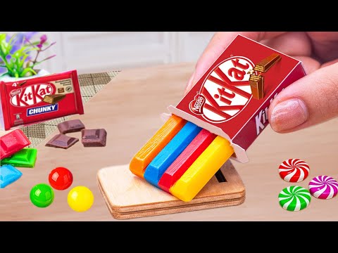 Miniature Rainbow KitKat Cake | Amazing KitKat Cake Dessert Decorating Ideas
