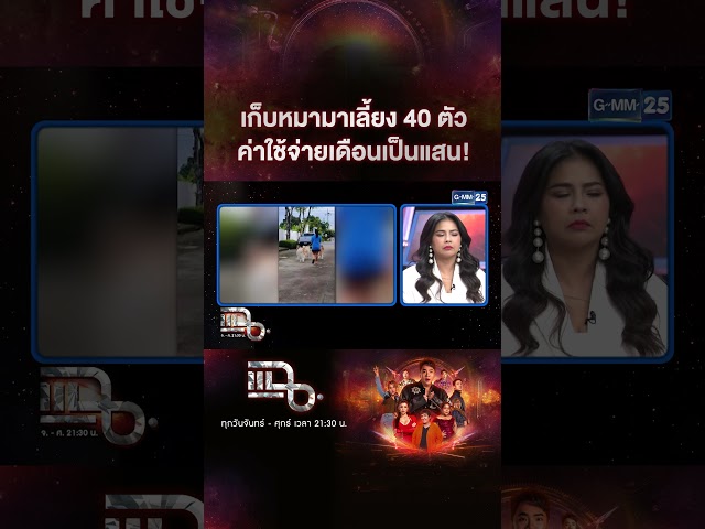 เก็บหมามาเลี้ยง 40 ตัว ค่าใช้จ่ายเดือนเป็นแสน! #Shorts CLIP | แฉ | GMM25