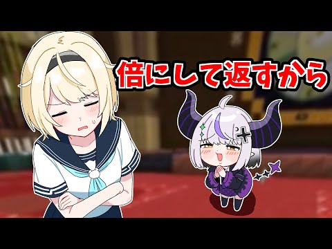 いろはに依存しすぎなヒモ彼氏ラプ様【ホロライブ手描き切り抜き/ラプラス・ダークネス/風真いろは/尾丸ポルカ/猫又おかゆ】