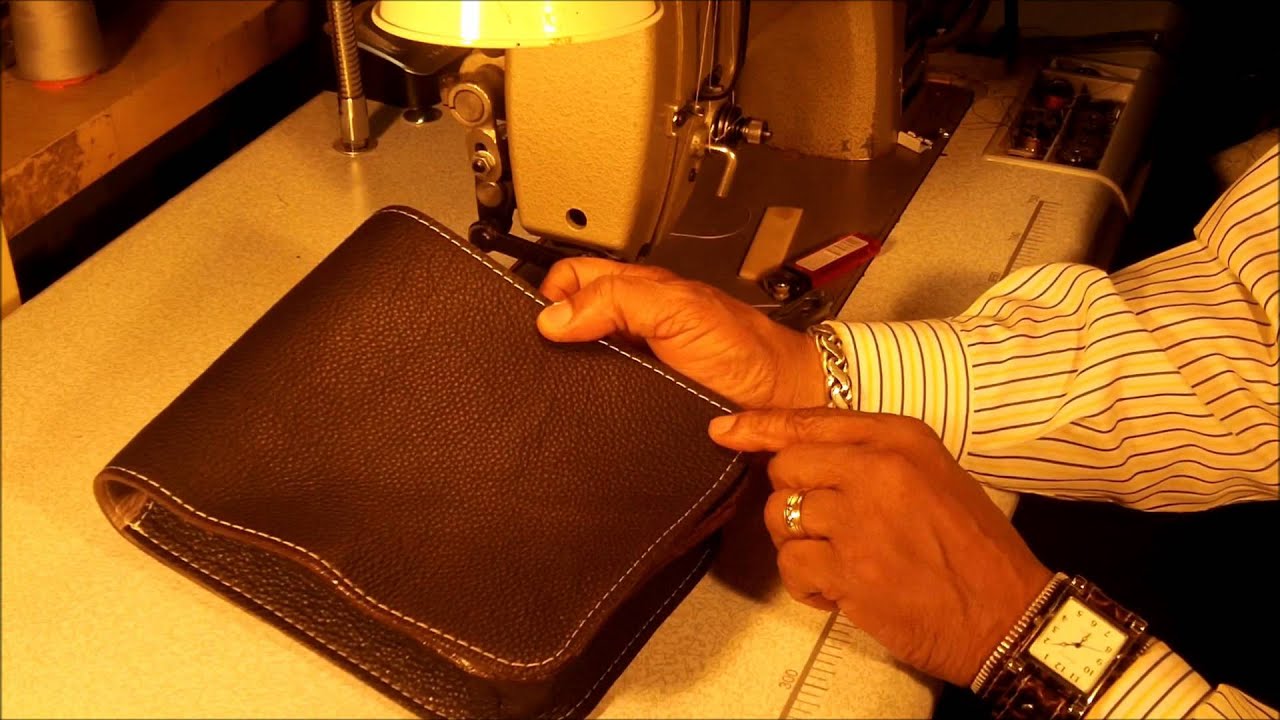How to make Leather Messenger Bag Part 6 of 7 - YouTube