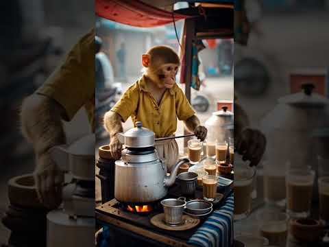 Monkey Works 5 JOBS to Survive! 😱💔 Hardest Worker You’ll See Today 🐒🔥