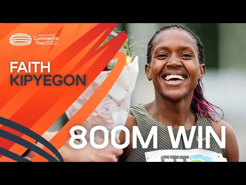800m victory for Faith Kipyegon  | Continental Tour Gold 2022 Hengelo