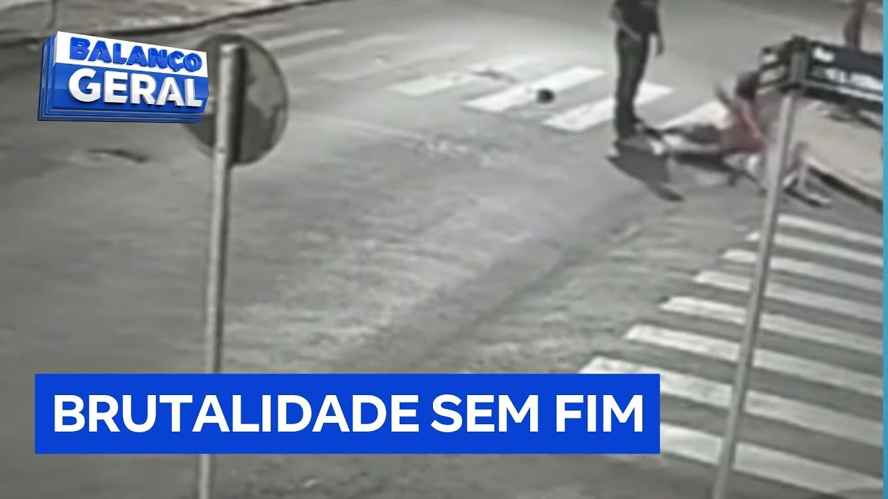 Motorista descontrolado agride grávida com socos e chutes no meio da rua em SP