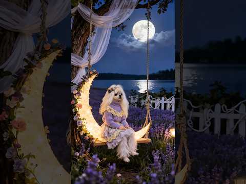 🌙 Under the Moonlight — A Soft Reminder to Keep Growing 🌸 #MotivationalShorts #EmotionalStory #AiDog