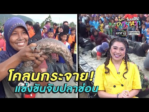 โคลนกระจาย! แข่งขันจับปลาช่อน | แบบนี้ก็มีด้วยหรอ | ข่าวช่องวัน | ช่อง one31