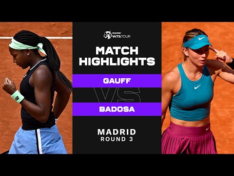 Coco Gauff vs. Paula Badosa | 2023 Madrid Round 3 | WTA Match Highlights