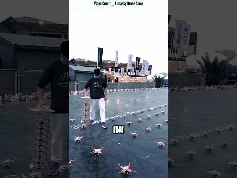 ribuan drone memperlihatkan pemandangan indah ‼️#shorts