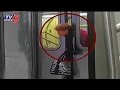 Exclusive Visuals : Woman Head Stuck In Between Train Doors : New york, USA