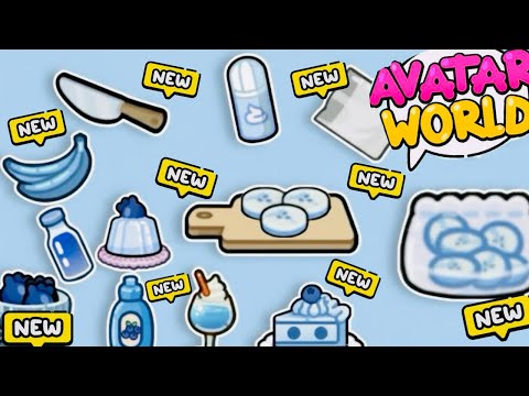 😱 جميع أنواع الطعام الأزرق في التحديث الجديد للعبة Avatar World 💙🍔 اكتشف الأسرار والمفاجآت الجديدة