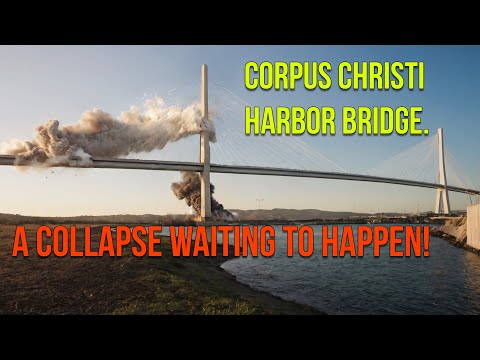 Corpus Christi Harbor Bridge. A collapse waiting to happen! #engineering #structuralanalysis