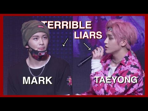 mark and taeyong are terrible liars