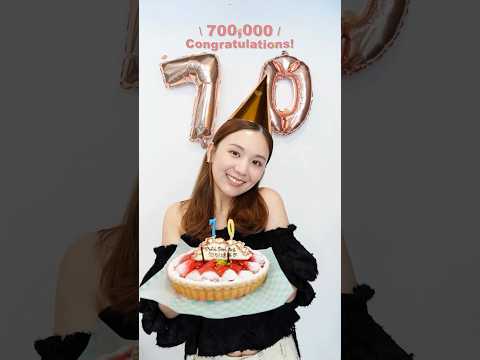 70万人達成！みんなありがとう🎉🩷 #shorts