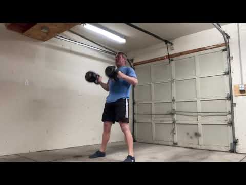 Double Kettlebell Clean and Press - Rep Max Test