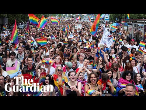 Poland pride: marchers demand LGBTQ rights before election