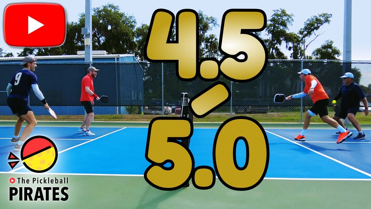 What 4.5s vs 5.0 Pickleball Looks Like